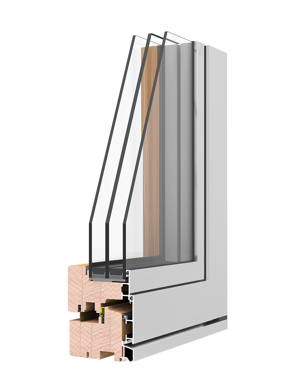 Finestra legno alluminio bicolore: interno caldo, esterno moderno a Saronno